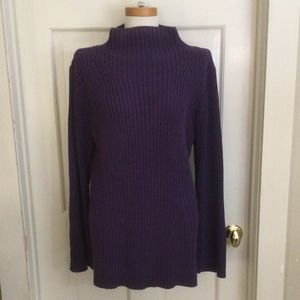 COPY - Doncaster Purple Funnel Neck Sweater